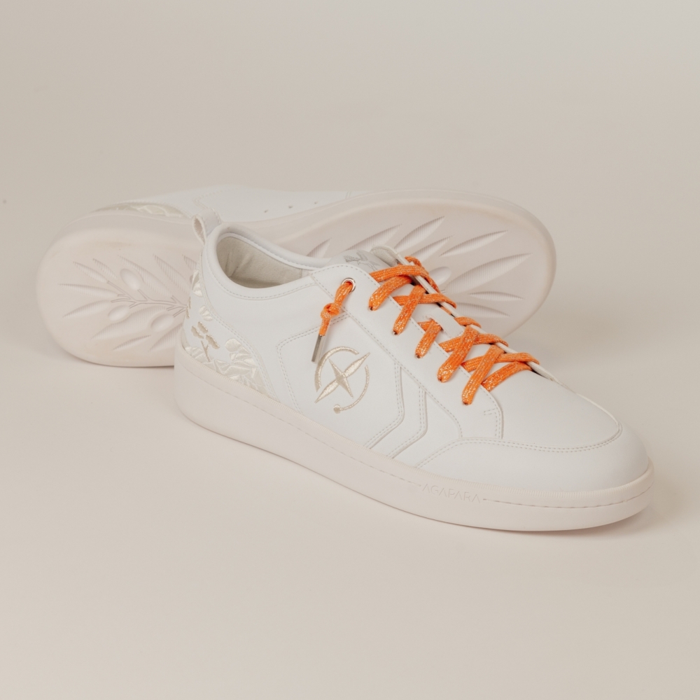 Lace - orange & silver Agapara